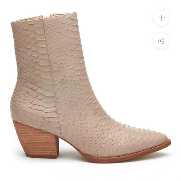 Matisse Caty Ankle Boot - Ivory Snake - Picture 2 of 13